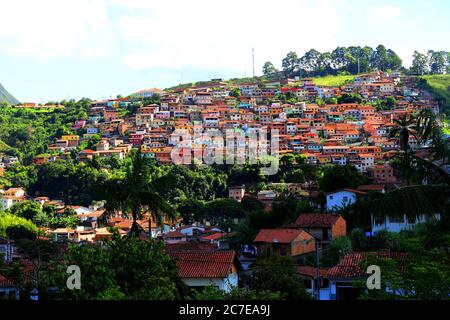 Schöne Architektur in Ouro Preto, Minas Gerais, Brasilien Stockfoto