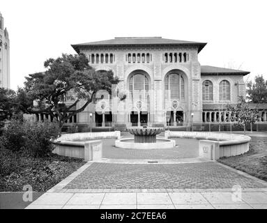 Cecil H. Green Library (ursprünglich Stanford University Library), Stanford University, Palo Alto, California, USA, Historic American Buildings Survey Stockfoto