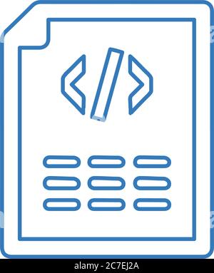 Codierung, HTML-Code-Symbol. Schönes Design und vollständig editierbare Vektor für kommerzielle, Printmedien, Web oder jede Art von Design-Projekte. Stock Vektor