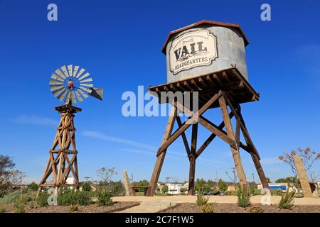 Windmühle, Vail Hauptsitz Heritage Park, Temecula, Kalifornien, USA Stockfoto