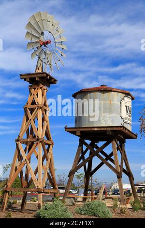 Windmühle, Vail Hauptsitz Heritage Park, Temecula, Kalifornien, USA Stockfoto