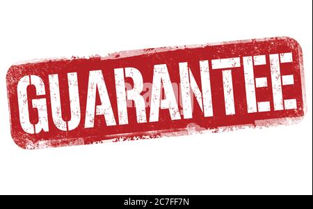 Garantiezeichen oder Stempel auf weißem Hintergrund, Vektorgrafik Stock Vektor