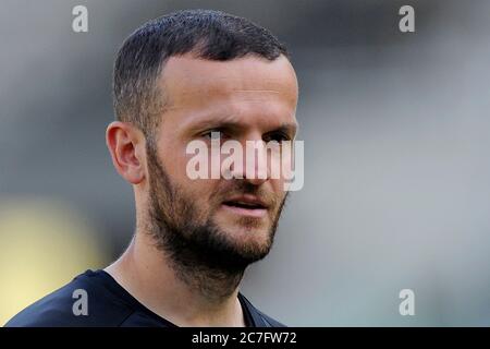 Turin, Italien 16. Juli 2020, Ujkani Samir Spieler von Turin, während des Spiels zwischen Turin gegen Genua Endergebnis 3-0, Spiel im Olympiastadion gespielt Stockfoto