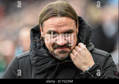 1. Februar 2020, St. James's Park, Newcastle, England; Premier League, Newcastle United gegen Norwich City: Norwich City Manager Daniel Farke Stockfoto