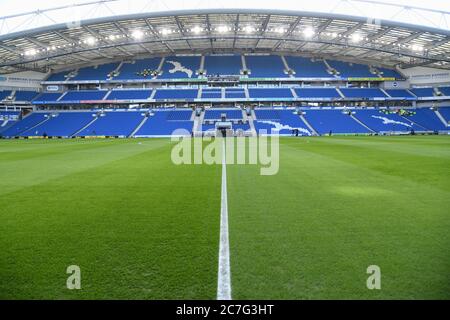 Februar 2020, American Express Community Stadium, Brighton and Hove, England; Premier League, Brighton und Hove Albion V Watford:Brighton Stadium Stockfoto