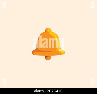 Bell Icon Vektor isolierte Illustration. Glockensymbol Stock Vektor