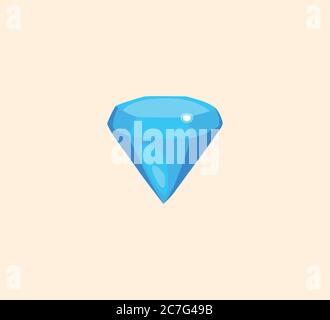 Isolierte Darstellung des Diamantvektors. Rautensymbol Stock Vektor