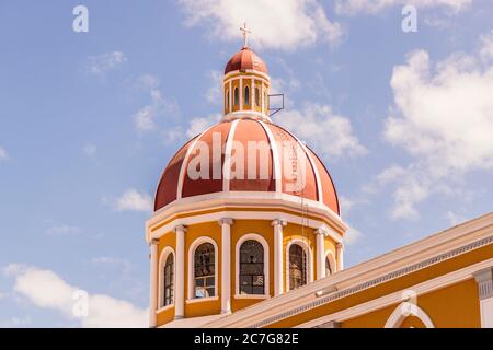 Eine typische Szene in Granada in Nicaragua Stockfoto