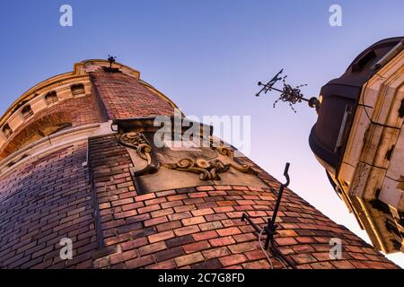 Alter historischer Turm von Gardos (Millennium Turm) in Zemun Gemeinde von Belgrad, Hauptstadt von Serbien Stockfoto