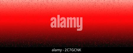 Roter abstrakter Hintergrund. Blasen bewegen sich in roter Flüssigkeit. Abstrakter Verlauf. Panoramablick. Banner. Stockfoto