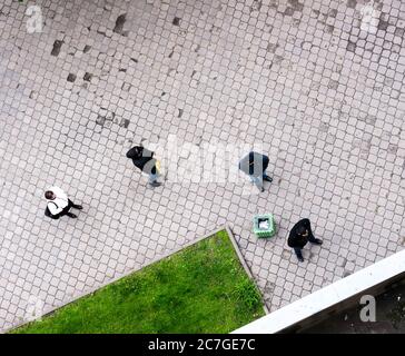 Die Architektur Hintergründe und Objekte. Konstruktivistischer Stil. Stockfoto