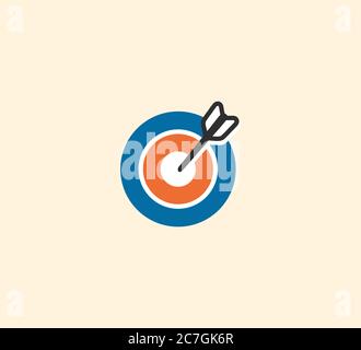 Direkte Treffervektor isolierte Symboldarstellung. Direktschlag Symbol Stock Illustration Stock Vektor