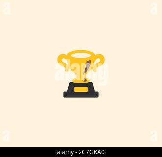 Trophäenvektor isolierte Illustration. Trophäensymbol Stock Vektor