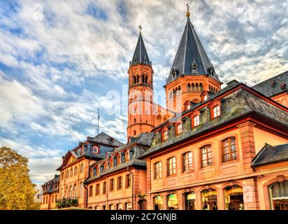 Mainzer Dom in Deutschland Stockfoto