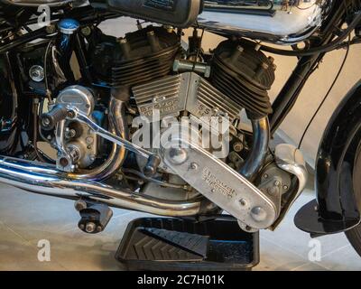 Brough Superior SS80 1936. Das Königliche Automobilmuseum Stockfoto