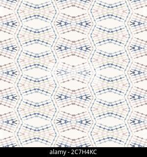 Nahtloses Muster in minimaler Geo-Form. Neutrale Pastellfarben in frischem Papier-Cut-out-Stil. Handgezeichnete verspielte Textur hellen Hintergrund. Hintergrund Stock Vektor