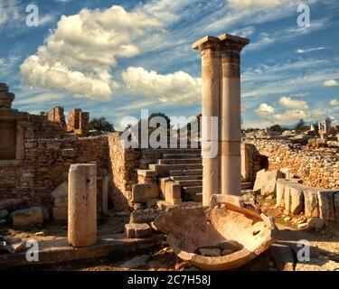 CY - CURIUM: Heiligtum der Apollo Hylates in Curium Stockfoto