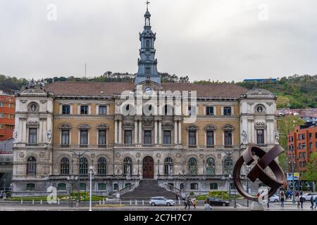 Europa, Spanien, Baskenland, Vizcaya Provinz, Bilbao, Ansicht des Stadtarchivs auf der Ernesto Erkoreka Plaza Stockfoto