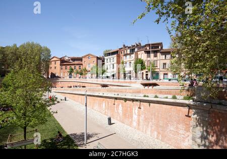 Place Saint Pierre, Toulouse, Canal du Midi, Frankreich, Frankreich Stockfoto