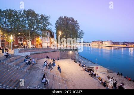 Place Saint Pierre, Toulouse, Canal du Midi, Frankreich, Frankreich Stockfoto