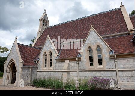 Windsor, Berkshire, Großbritannien. Juli 2010. Royal Chapel of All Saints auf dem Gelände der Royal Lodge im Windsor Great Park. Quelle: Maureen McLean/Alamy Stockfoto