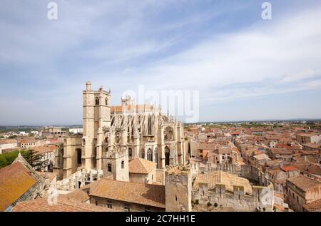 Saint Just et Passeur Cathedral, Narbonne, Frankreich, Frankreich Stockfoto