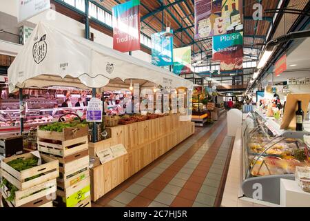 Markt (Les Halles) in Bayonne Stockfoto