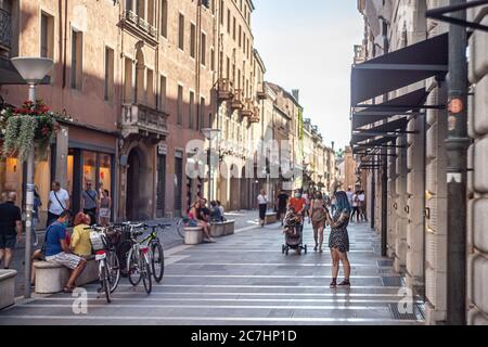 Szene im echten Leben in Padua Straße mit Menschen 5 Stockfoto