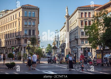 Szene im echten Leben in Padua Straße mit Menschen 4 Stockfoto