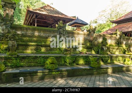 Blick auf den heiligen Affenwald in Ubud Stockfoto
