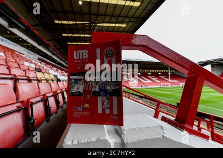 Februar 2020, Bramall Lane, Sheffield, England; Premier League, Sheffield United gegen Brighton und Hove Albion: Das Match Day Programm in Bramall Lane Stockfoto