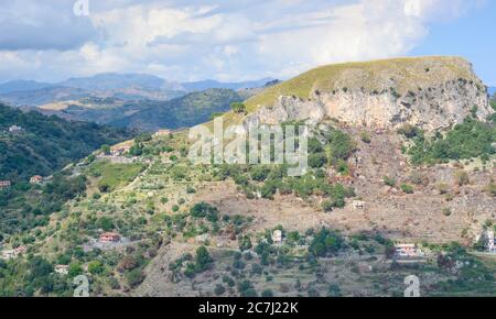 Sizilien hohe Landschaftsansicht im horizontalen Format Stockfoto