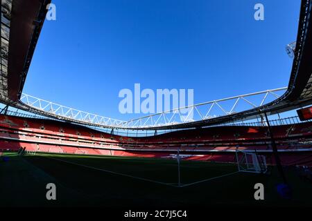 18. Januar 2020, Emirates Stadium, London, England; Premier League, Arsenal V Sheffield United : EINE allgemeine Ansicht der Emirate, die Heimat von Arsenal Credit: Simon Whitehead/News Images Stockfoto