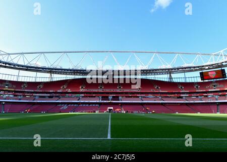 18. Januar 2020, Emirates Stadium, London, England; Premier League, Arsenal V Sheffield United : EINE allgemeine Ansicht der Emirate, die Heimat von Arsenal Credit: Simon Whitehead/News Images Stockfoto