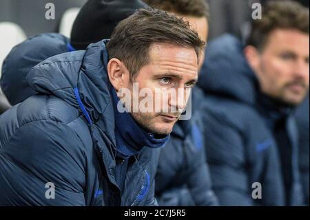 18. Januar 2020, St. James's Park, Newcastle, England; Premier League Newcastle United v Chelsea: Frank Lampard von Chelsea Credit: Iam Brennen/News Bilder Stockfoto