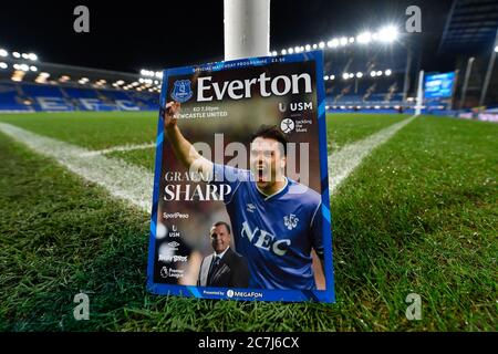 Januar 2020, Goodison Park, Liverpool, England; Premier League, Everton V Newcastle United: Das Matchday Programm im Goodison Park Stockfoto