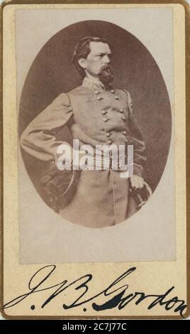 John Gordon Brown, General, Confederate States Army, amerikanischer Bürgerkrieg, dreiviertel-lang Porträt, 1860 Stockfoto