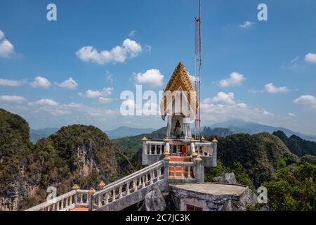 Wat Tham Seua oder Tiger Cave Temple in Krabi. Thailand Stockfoto