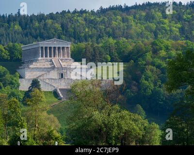 Walhalla an der Donau bei Regensburg, Bayern, Deutschland Stockfoto