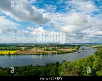 Blick von der Walhalla auf die Donau, Bayern, Deutschland Stockfoto