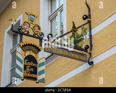 1. Deutsches Drachenmuseum, Furth im Wald, Bayerischer Wald, Bayern, Deutschland Stockfoto