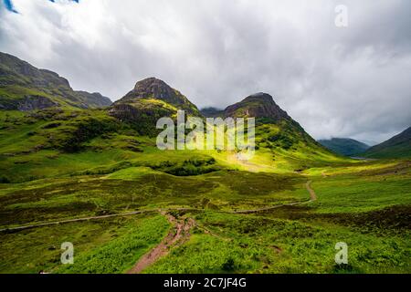 Die drei Schwestern in Glencoe, Schottland Stockfoto