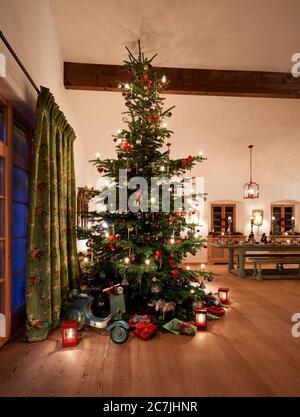 Bayerische Weihnachten, Heimstatt, Heiligabend, Dekoration Stockfoto