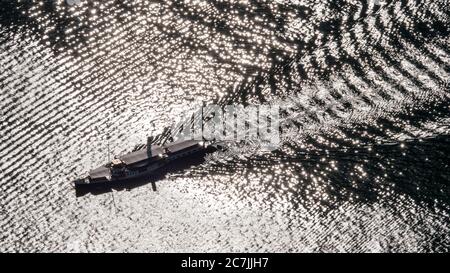Raddampfer Hohentwiel auf dem Bodensee Stockfoto