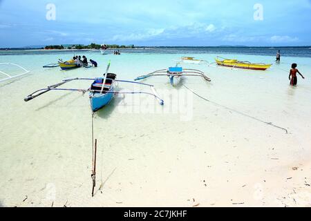 Strandszene, Panglao, Bohol, Philippinen, Südostasien, Asien Stockfoto