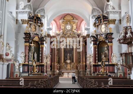 Pfarrkirche St. Martin, Bamberger Altstadt, UNESCO Weltkulturerbe, Bayern, Deutschland Stockfoto