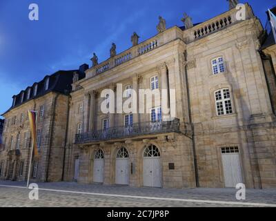 Markgravialoper Bayreuth, Abenddämmerung, UNESCO-Weltkulturerbe, Franken, Bayern, Deutschland Stockfoto