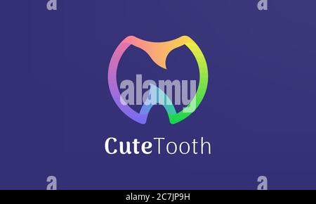 Bunte Dental Klinik Logo abstrakte Vorlage Stock Vektor