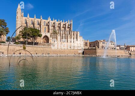 Kathedrale von Palma de Mallorca, Insel Mallorca, Stockfoto