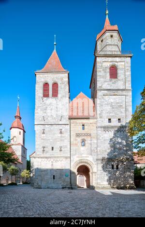 Johanniskirche, Stiftskirche, Feuchtwangen, Mittelfranken, Franken, Bayern, Deutschland, Europa Stockfoto